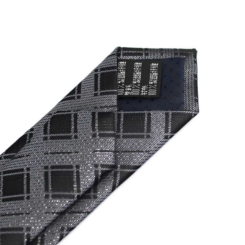 New mens casual slim tie classic Polter Woven Party Neckties fashionable flat mens tie for wedding business M tie Y240925