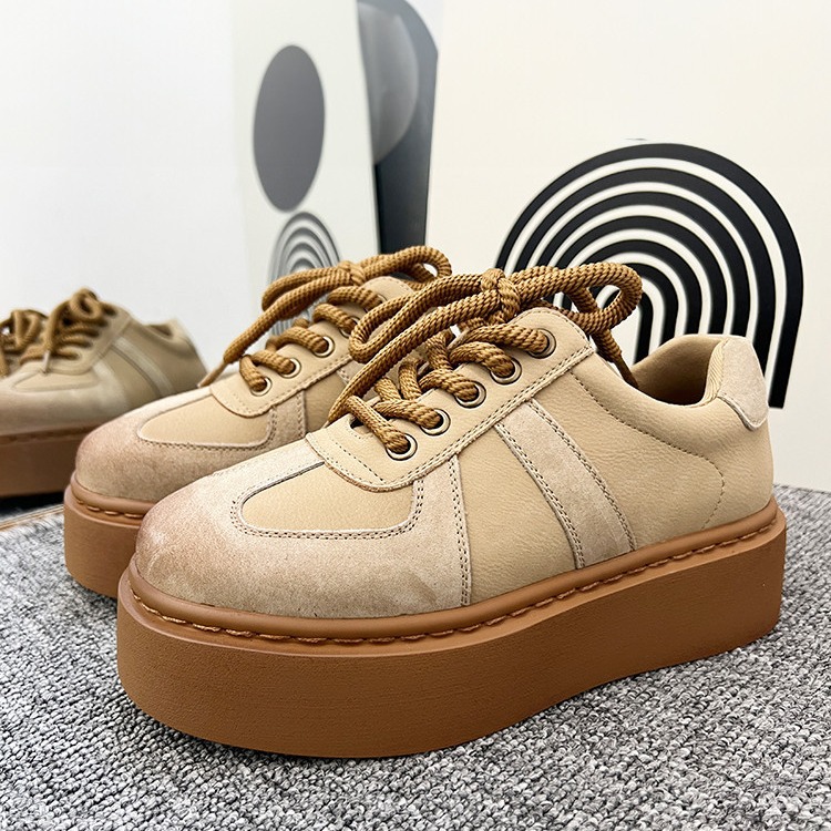 Retro women's fall 2024 new thick-soled heightened casual sports shoes Free shipping