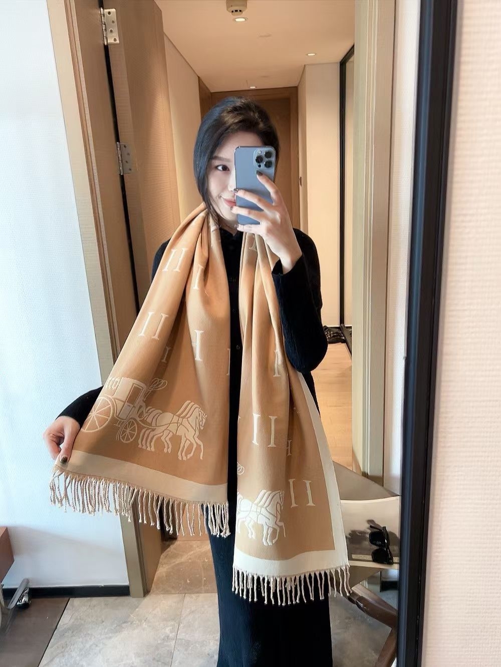 Women's Designer scarf Classic plaid cashmere thickened Shawl Western Fashion Shawl Luxury Shawl Shapa Men Women Winter Pure Warm Shawl scarf