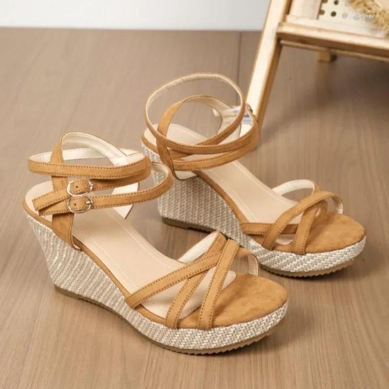 2025 S Fashion Designer Sandals Women S CM High Heeled Summer Platform With A Straight Buckle Fish Mouth Shoes Heels