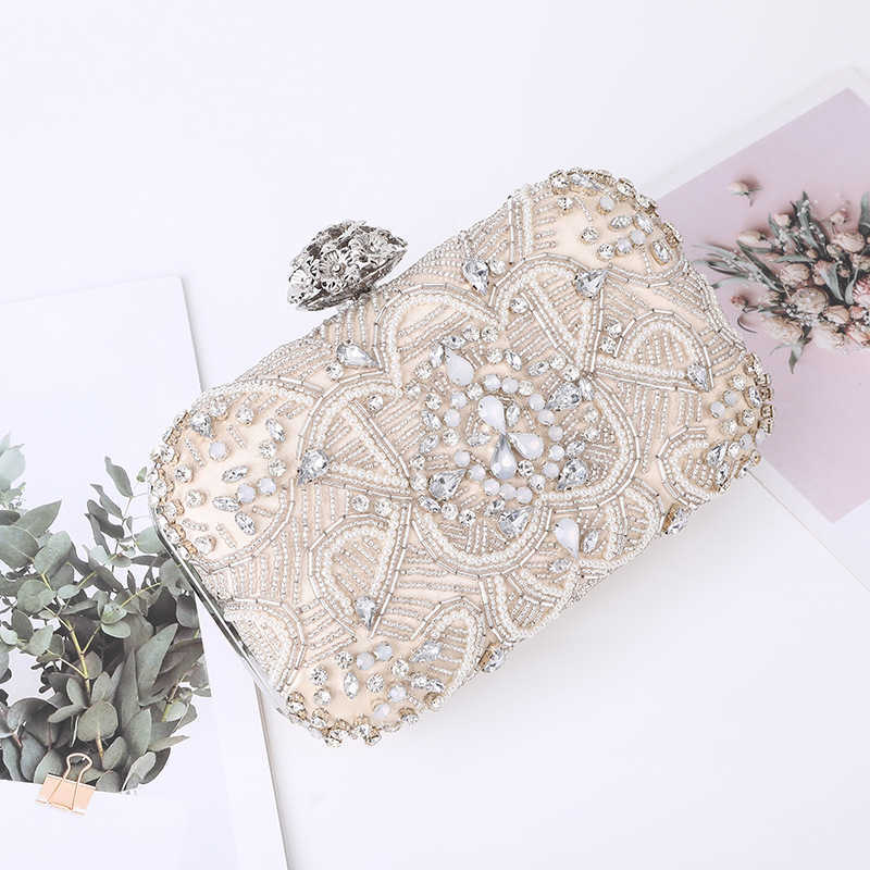 Clutch Bag New Womens Dinner Bag Wind Diamond Banquet Bag Designer Bag Evening Dress Hand-held Evening Bag 240920