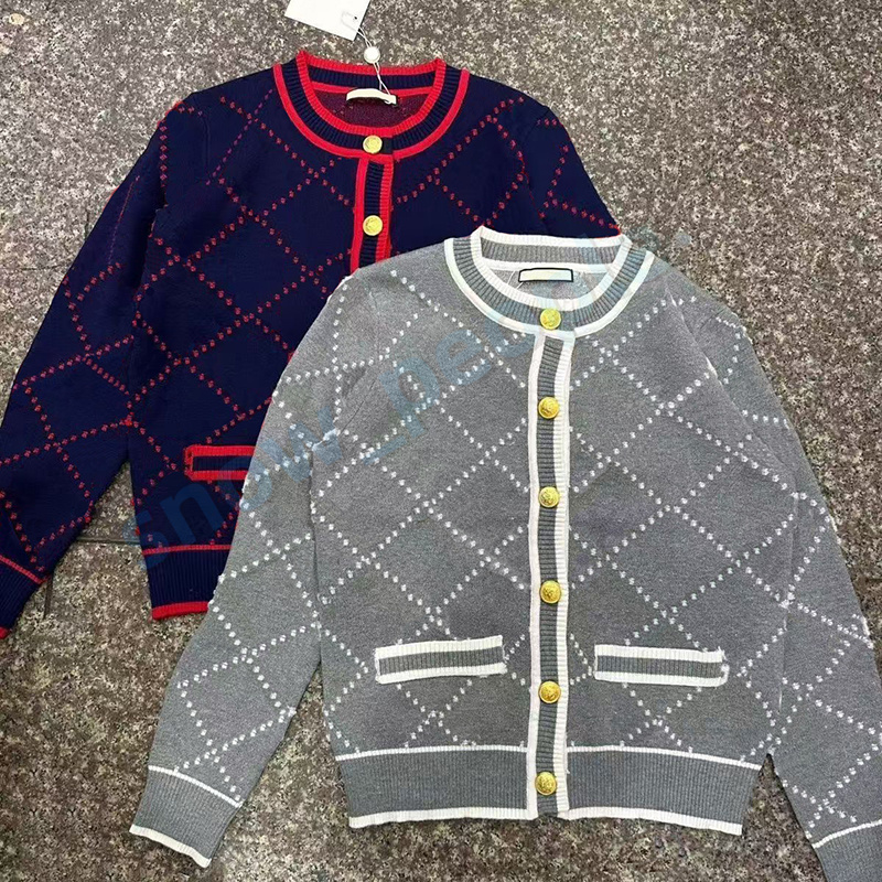 Designer Womens Elegant Sweaters Autumn Winter Fashion Cardigan Streetwear Loose Sweater Jacket Top For Women Size S-XL