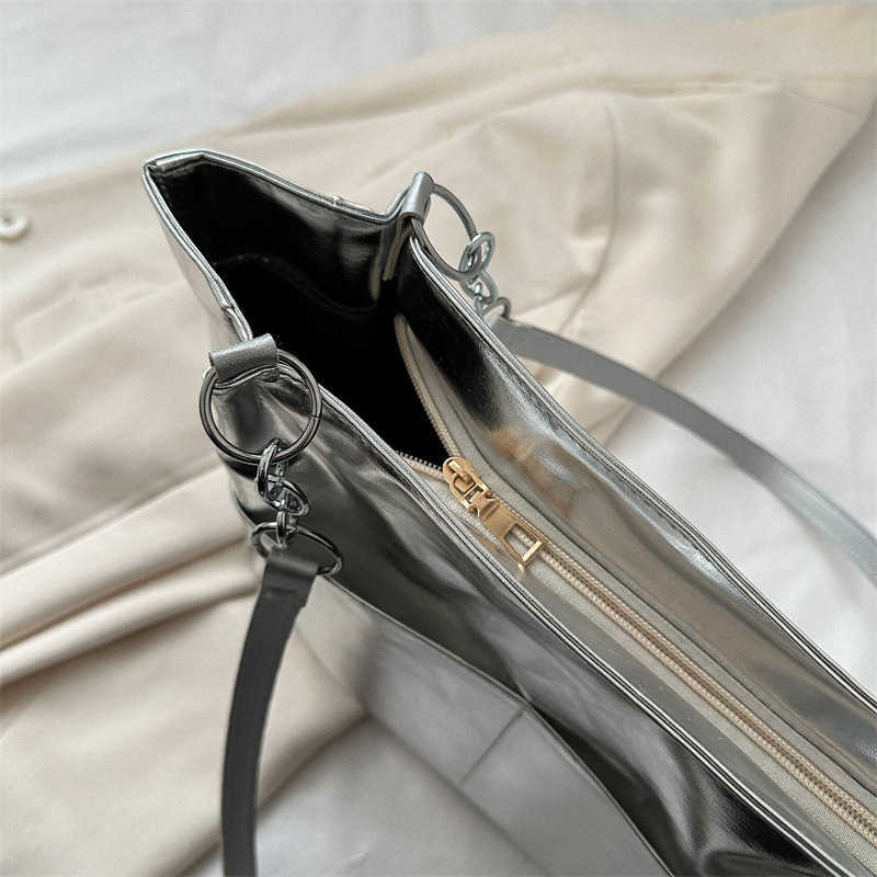 CMM New Womens Single Shoulder Tote Bag Trendy Fashion Handbag Shopping Bag Waterproof Large Capacity Simple Storage Bag