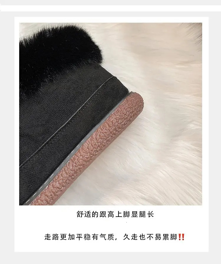 Snow Women Lace Up Warm Ankle Ladies Winter Fur Shoes Platform Casual Comfortable Short Boots Botas De Mujer 2024