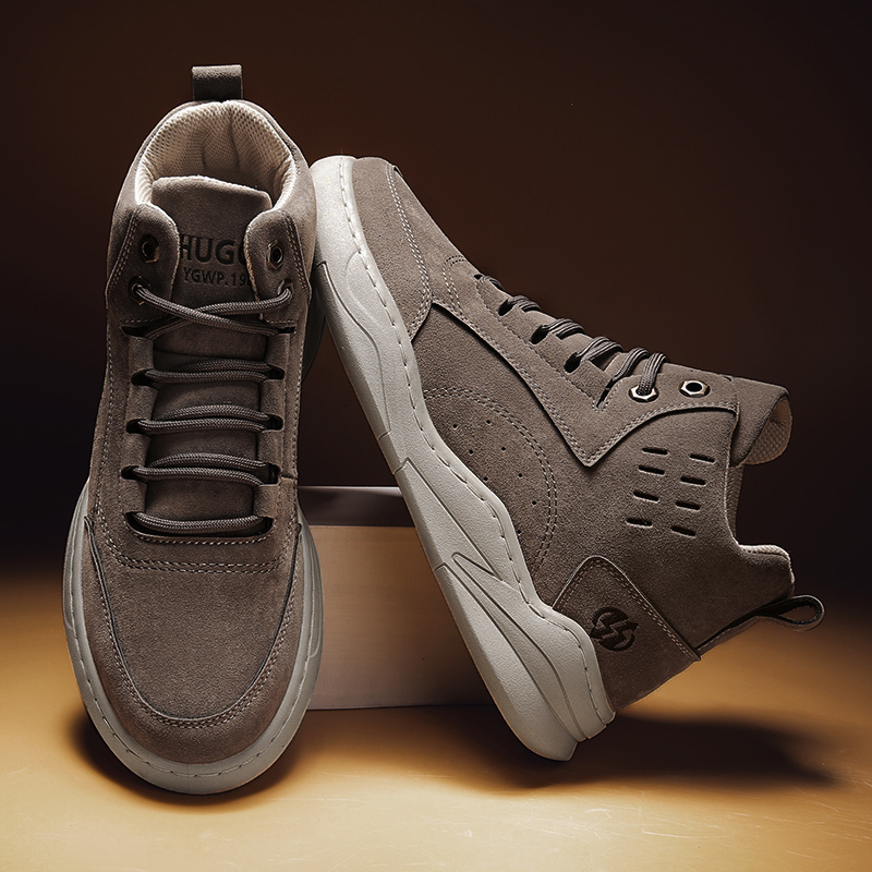 Designer shoes men's sports high top board boots 2024 new youth leisure multifunctional wearable boat shoes men's hiking boots