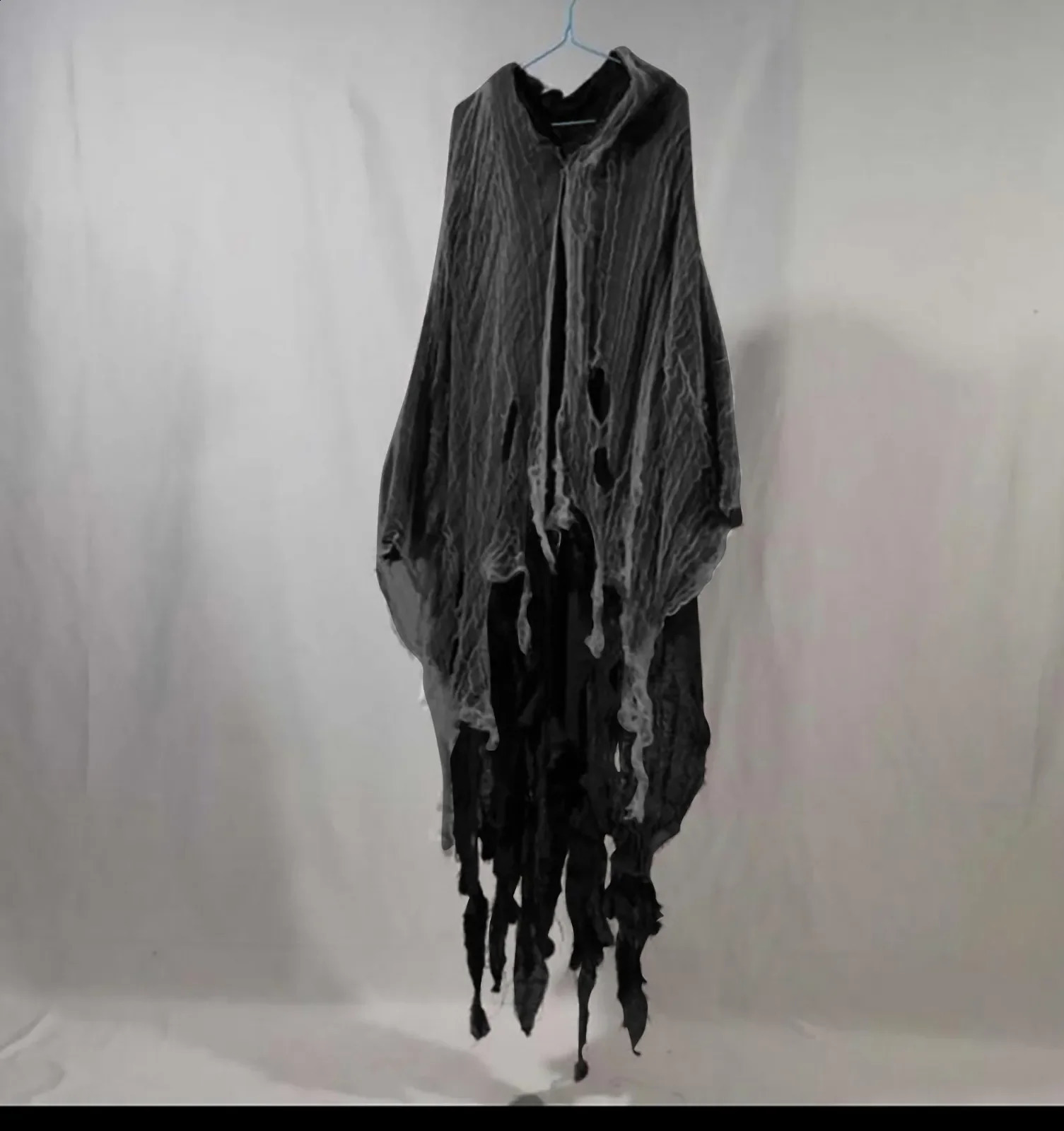 Neutral Halloween Ghost Dementor Cosplay Costume Gothic Horror Zombie Tattoo Hoodie Death Party Prop Cloak 240926