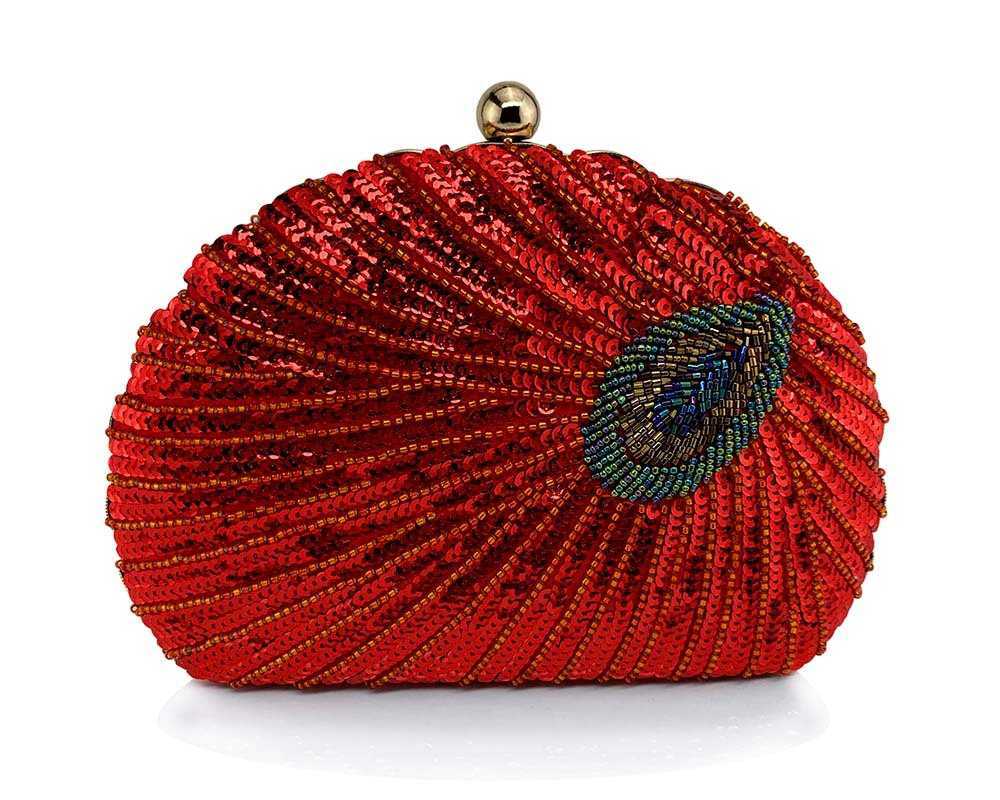 Clutch Bag Heavy Craft Beaded Embroidered Designer Bag Sequin Evening Dress Dinner Bag Cheongsam Slanting Across One Shoulder Handbag 240920