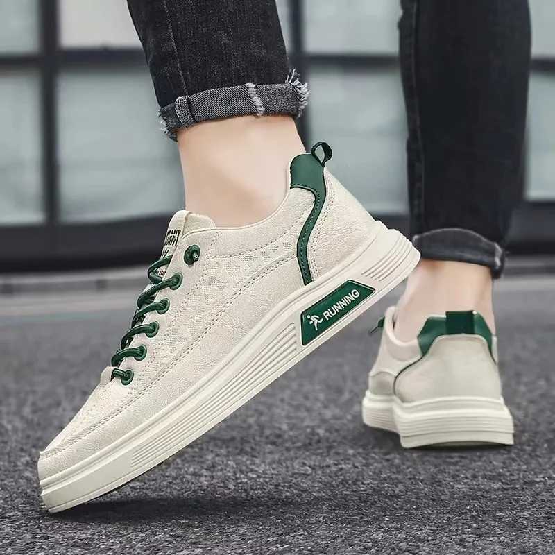 Mens Casual Shoes Fashion PU Leather Loafers Comfortable Flats Lightweight Platform Sneakers Outdoor Walking Leisure Shoes Men M240925