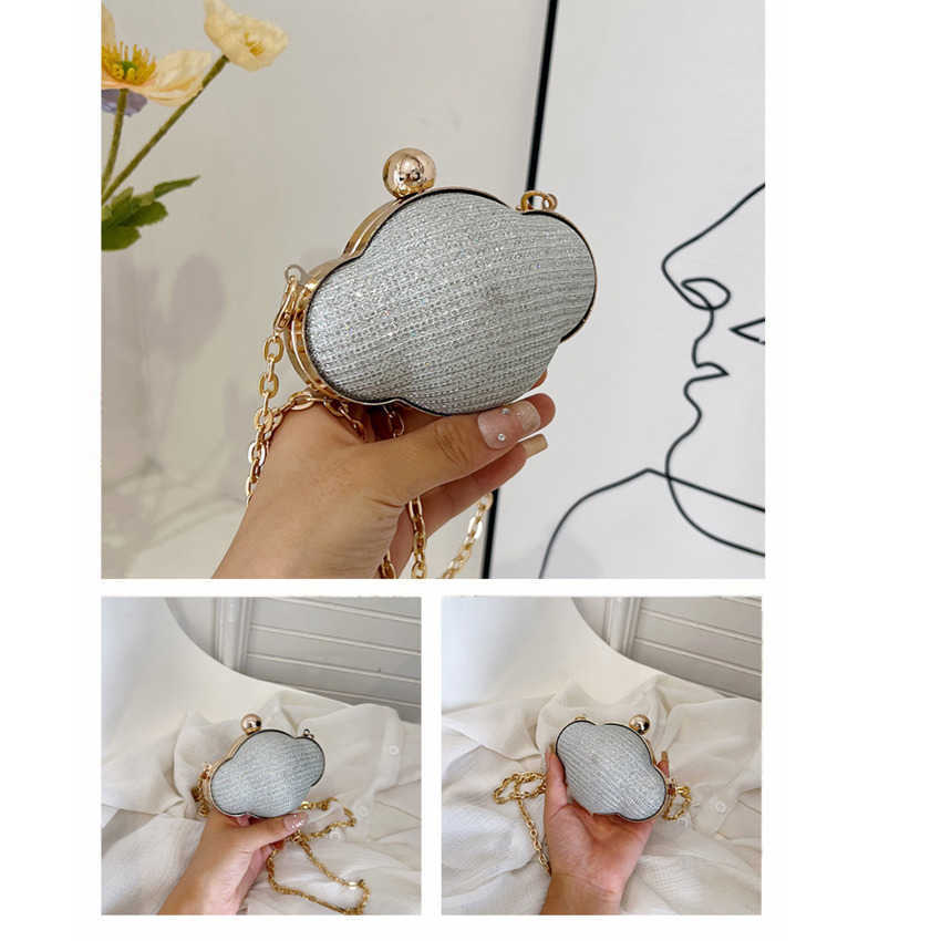 Clutch Bag Chain Designer bag for Women with Niche Fashion Trend Hook Shell Shaped Single Shoulder Crossbody Bag for Womens Banquet Bag 240920