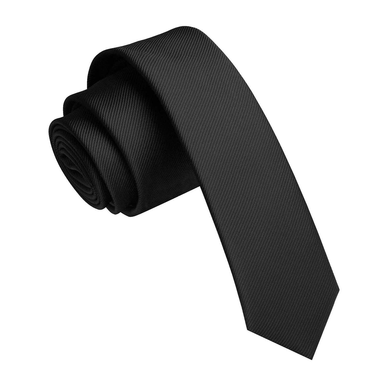 JEMYGINS 1.58 Solid Color Tight Tie Ultra Thin Collar Mens Party Holiday Father Boyfriend Gift Decoration Accessories Y240925