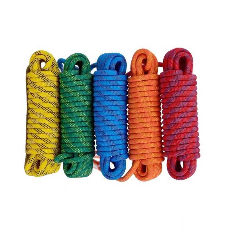 12mm climbing rope outdoor tree and rock equipment mountain lifeline emergency survival and safety equipment escape and rescue static rope CL240926