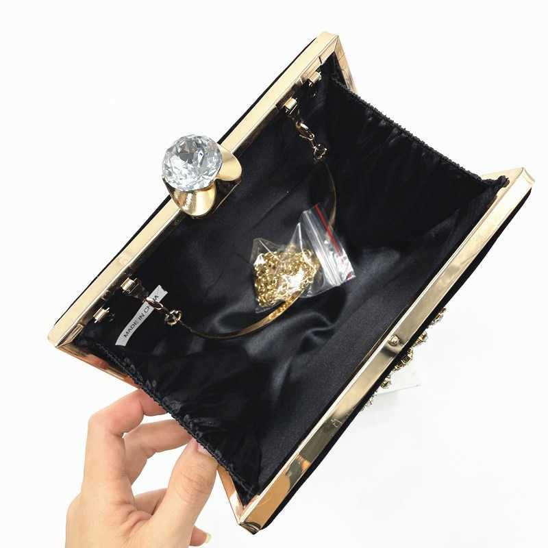 Clutch Bag New Velvet Sunflower Banquet Bag Handheld Diamond Designer Bag Evening Dress Bag Flower Dress Womens Handheld Bag 240920