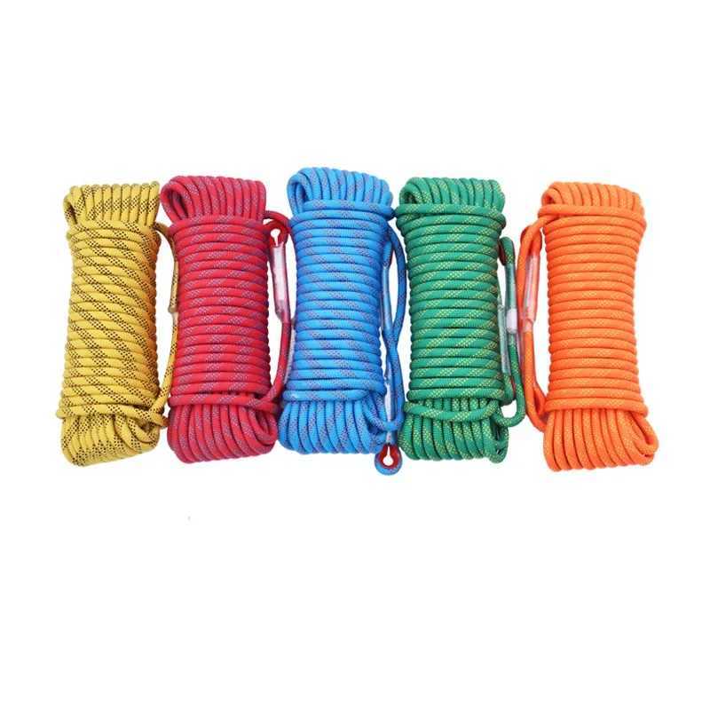 12mm climbing rope outdoor tree and rock equipment mountain lifeline emergency survival and safety equipment escape and rescue static rope CL240926