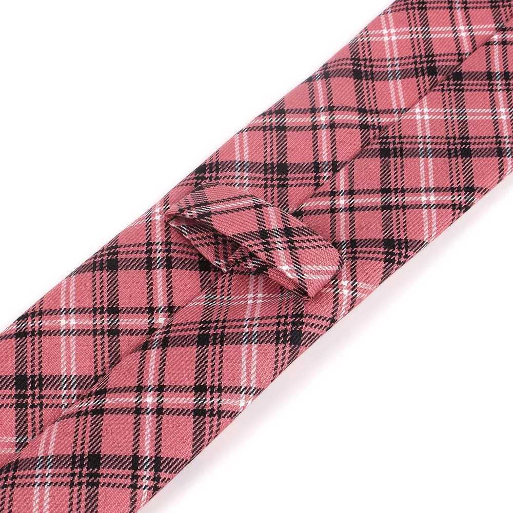 Red plain weave tie mens tight tie mens tie used for wedding business casual checkered tie classic set ultra-thin tie Gravatas Y240925