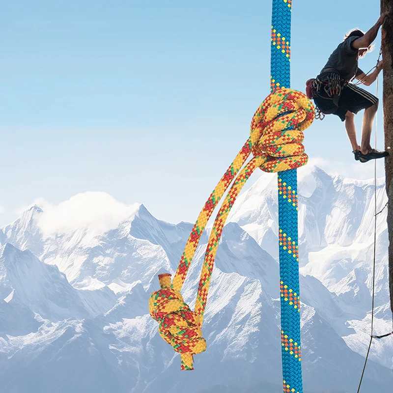Outdoor 6mm Prusik rope 120cm long accessory rope durable and heat-resistant polyester nylon Kevlar climbing rope CL240926