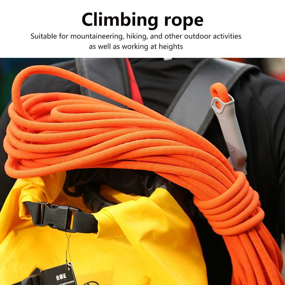 10MM climbing rope 32 feet/49 feet/65 feet high-strength outdoor safety static climbing rope escape climbing rope CL240926