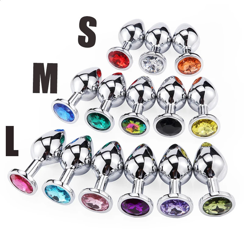 Anal Plug Sex Toys Mini Round Shaped Metal Stainless Smooth Steel Butt Small Tail FemaleMale Dildo Intimate Goods 240914