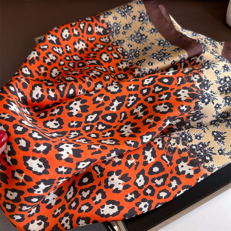 silk Lette ral for Presbya Long Scarves Women ece rint Scarf Fashion Bag Headband resbya 70x70cm Print Simple P scarf designers nice