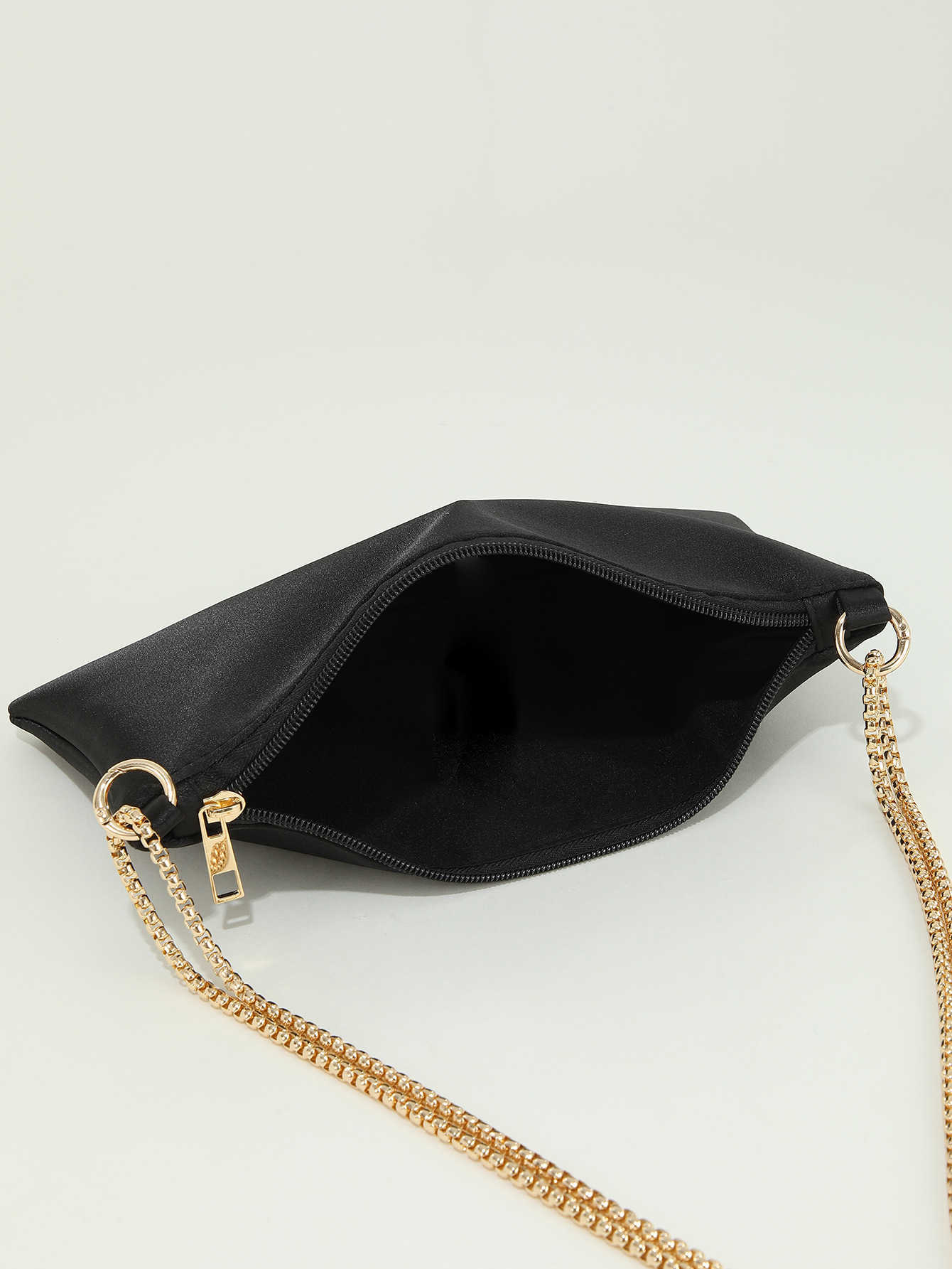 Clutch Bag Solid Color Satin Silk Designer Bag Fabric For Womens Niche Simple Chain Underarm Square Bag Party Dinner Bag 240920