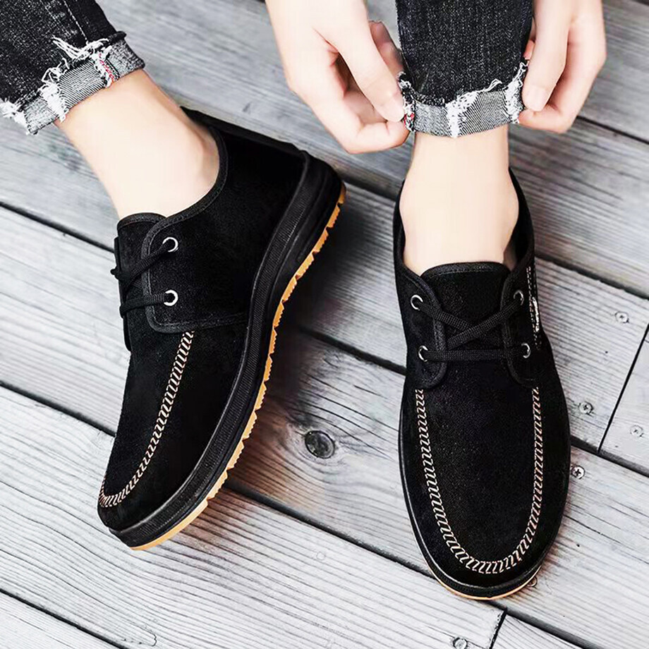 2025 Designer New Fashionable Men's Suede Shoes Shoes Kasut Guys Walking And Running Sports
