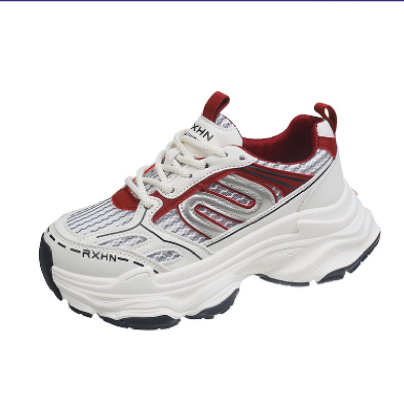 Ddmybear Show Off Little Dad For Women, New Collection Thick Soled Height Increasing Casual Women's Shoes, Mesh Breathable Sports Shoes Chinese B