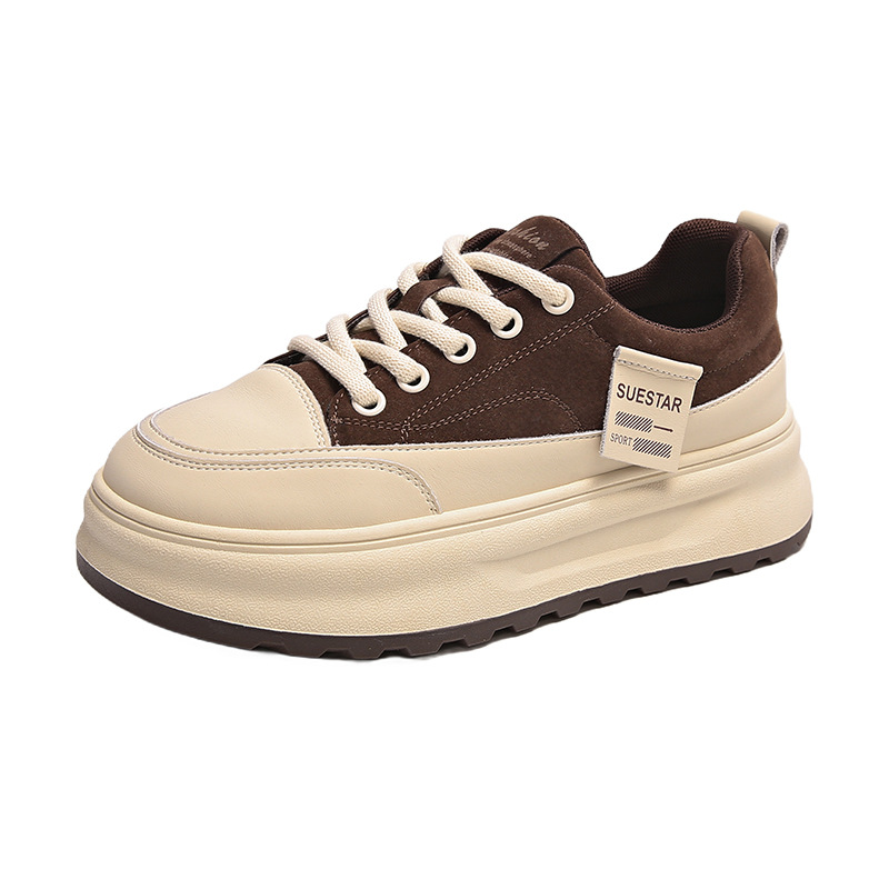 Thick-soled fashion board shoes women's 2024 autumn new comfortable and versatile casual sneakers Free shipping