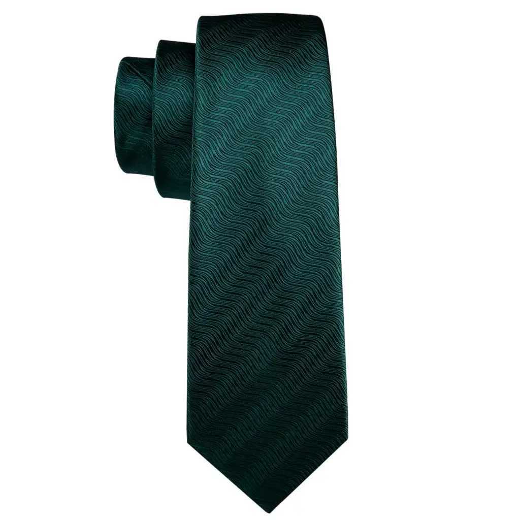 Barry. Green mint grapefruit silk mens tie Hanji cufflinks set jacquard olive sage blue collar used for M wedding business gifts Y240925