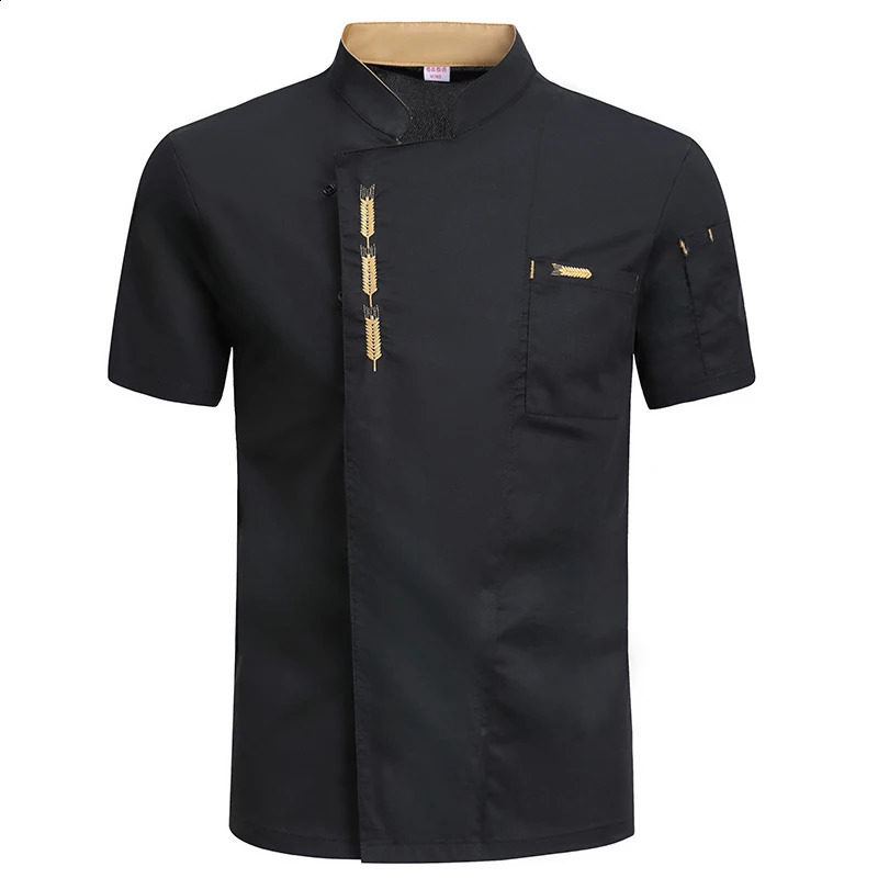 Fashionable mens chef jacket restaurant kitchen jacket waiter uniform 240926