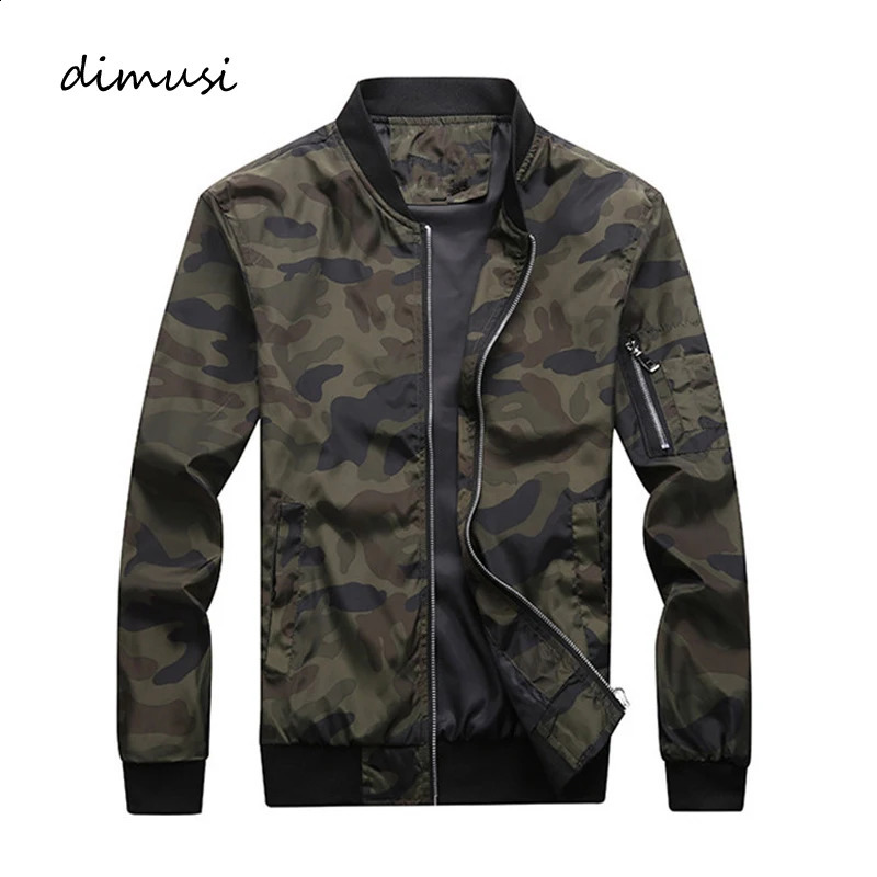 DIMUSI Spring Autumn Mens Camouflage Jackets Male Coats Camo Bomber Jacket Man Outwear Windbreaker Baseball Clothing 7XL 240924