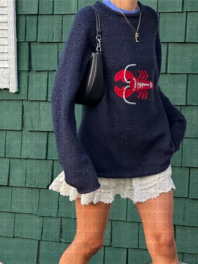 2024 Hip-hop Street Gothic Wool Retro Pullover Sweater Knitted Sweater Mens Womens Y2K Harajuku Punk Style Spring Sweater 240925