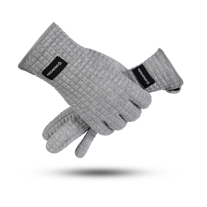 Winter New Couple for Men and Women Outdoor Windproof Touch Screen Thickened Warm Volcanic Gloves