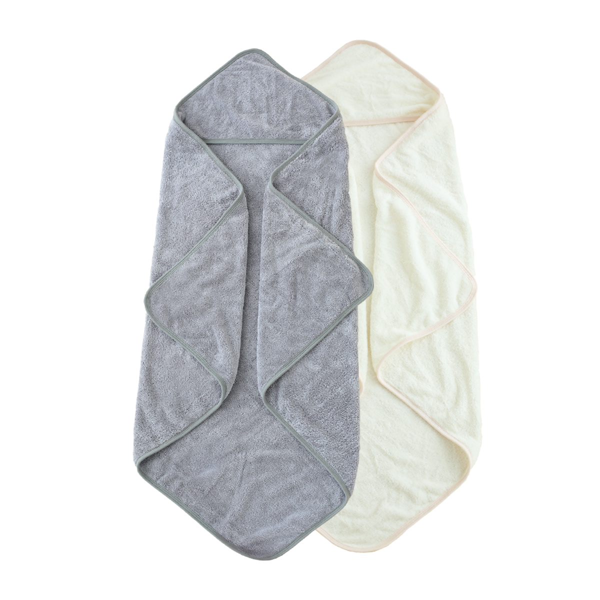 Comfortable & Durable Hooded Towel Set for Babies Ideal Sized at 31.5x31.5 inches in Neutral Colors