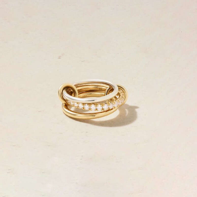 Designer ring Halley Gemini Band Rings Spinelli Kilcol brand New Industrial wind jewelry gold multiple ring womens gift