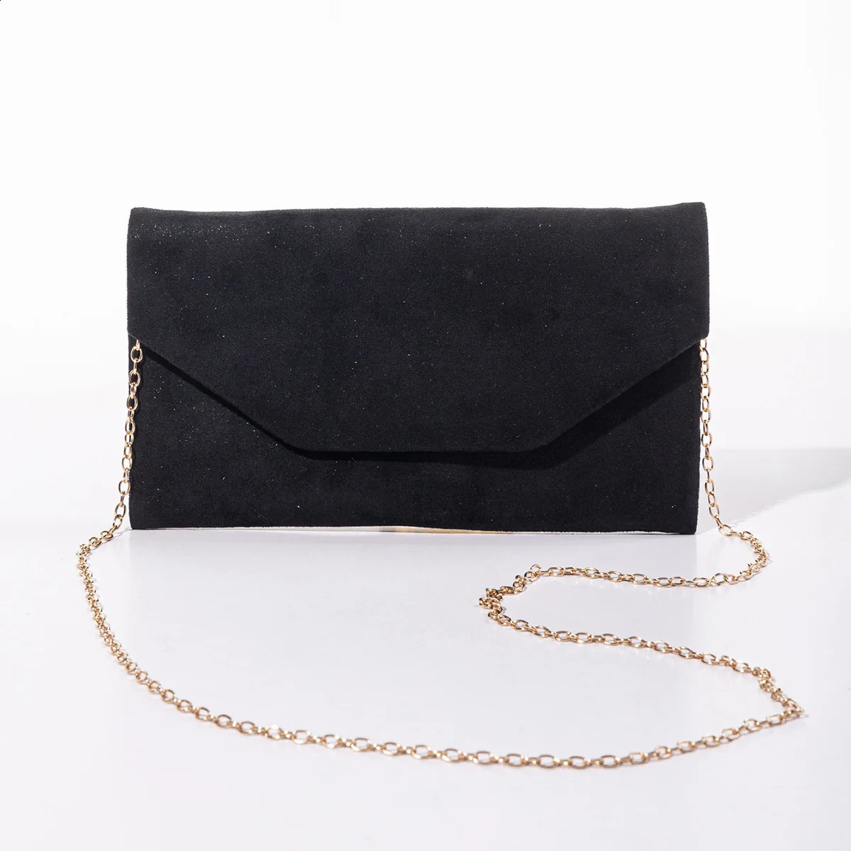 Womens Suede Clutch Handbag Chain Shoulder Bag Envelope Womens Evening Bag Mini Wallet Direct 240923
