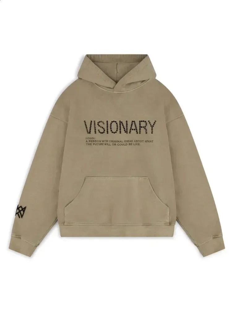 Retro Brick Letter Hooded for women Sweatshirts Street American Personality Y2K Autumn Mens Retro Sweatshirt women clothing 240923