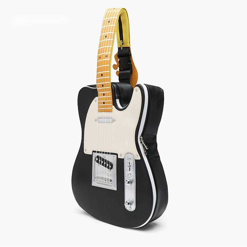 OROCE UK Teletype Lightweight Guitar Backpack Trendy Waterproof Single Shoulder Crossbody Bag Personalized Motorcycle Rock Style 240915