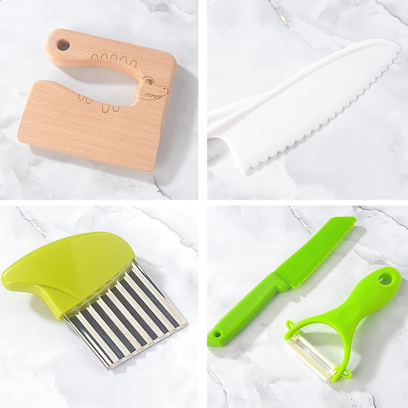 13/17 childrens cooking sets are Montessori kitchen tools for cooking suitable for children aged 2/3/4/5/6/7/8 with safety knives 240923