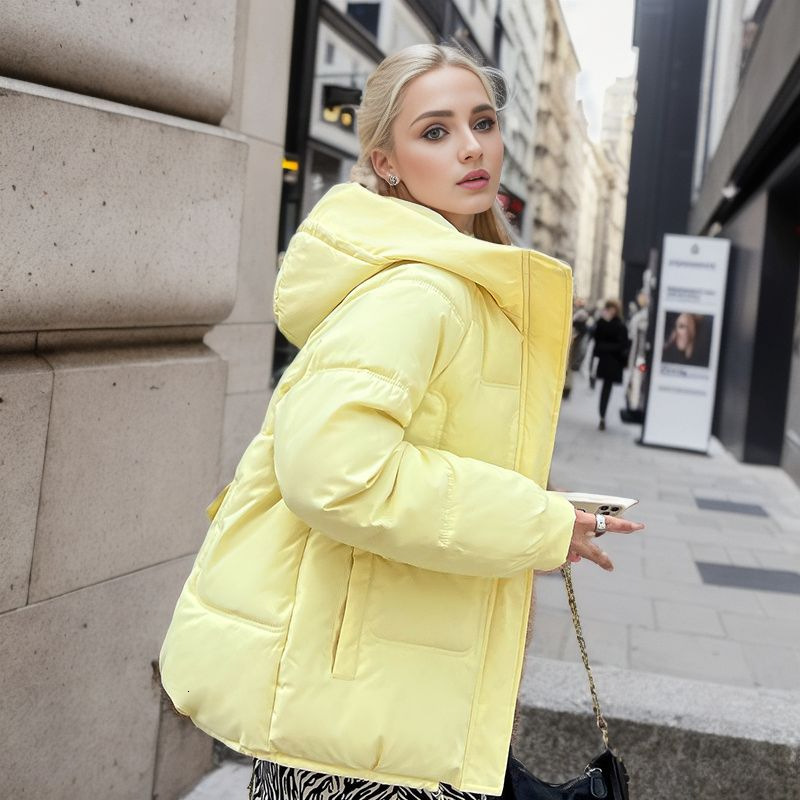 Puffer Jacket Fashion Down Cotton Jacket for Women Short and Short New Winter Jacket Trendy Top Cotton Jacket