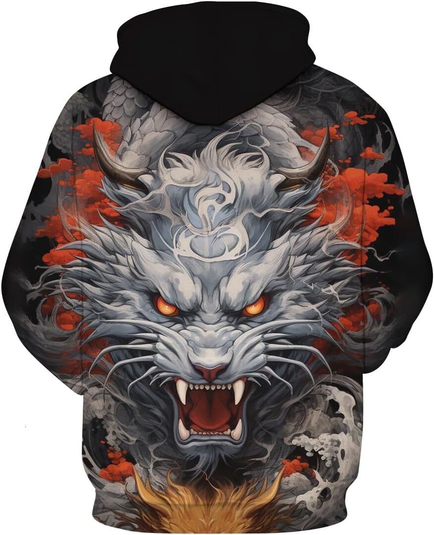 Hoodie for Mens Womens Mens Tiger Hoodie 3D Printed Hoodies Casual Graphic Sweatshirt With Pocket Graphic Hoodies sweatshirt Pullover Long Sleeve