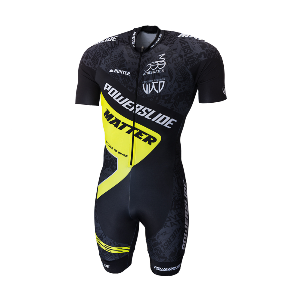 Powerslide Team Triathlon Skate Skinsuit Skaters Suit Ine Roller Racing Speed Skats Clothing Skating Cozy Jumpsuit