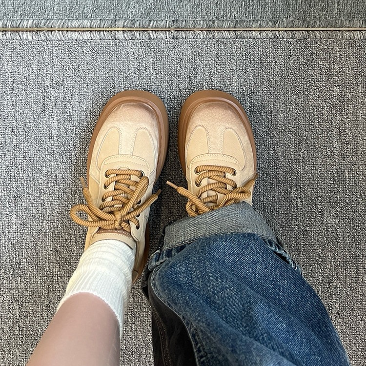 Retro women's fall 2024 new thick-soled heightened casual sports shoes Free shipping