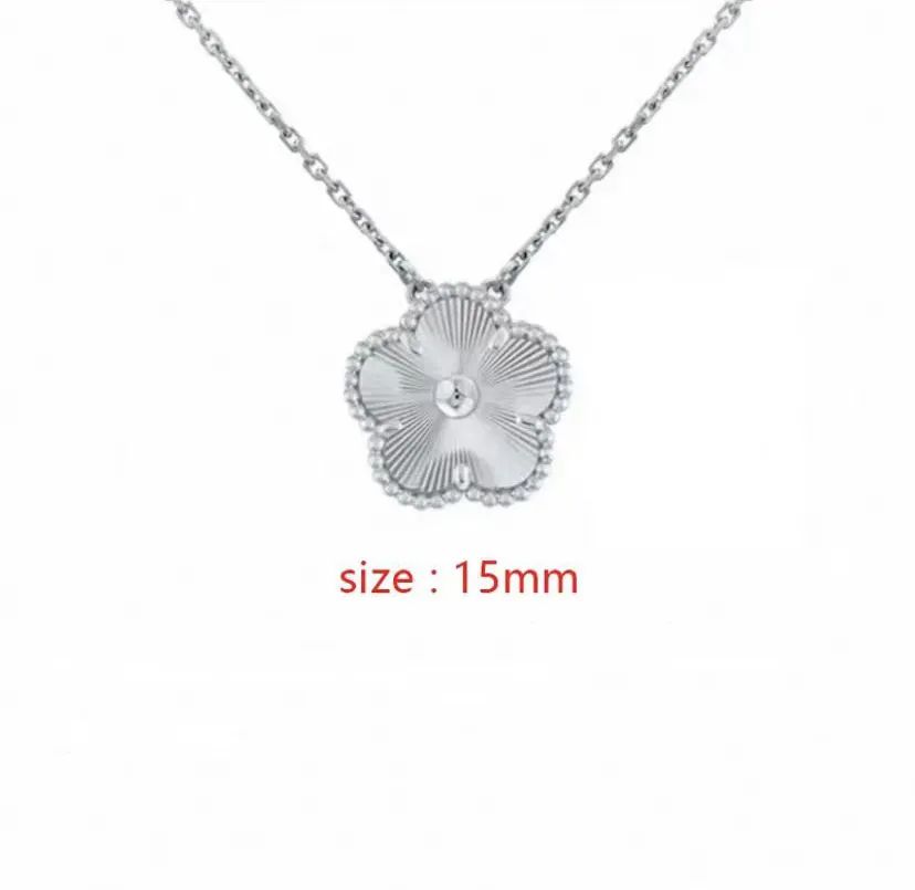 Fashion Classic 4/Four Leaf Clover Charm Necklaces Chain 18K Gold Agate Shell Mother-of-Pearl for Women Charm Chain Wedding Mother Day Jewelry Women Gift Necklace