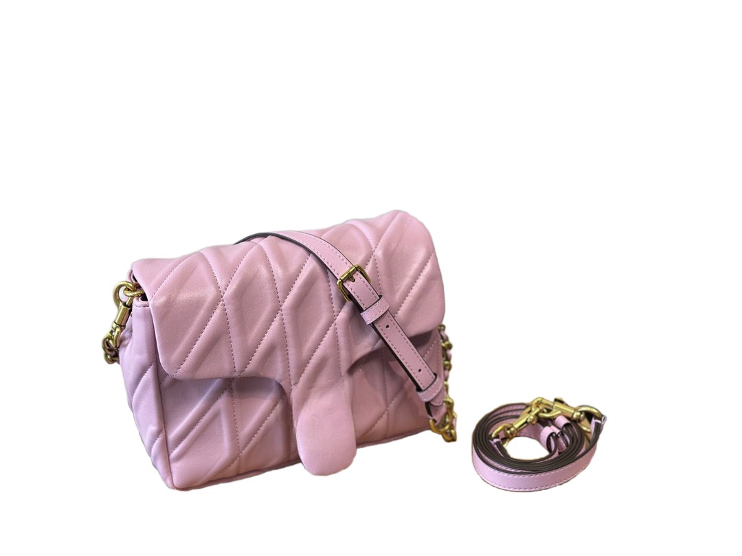 Pink Shopping bag Tote Bag High-Quality Vegetable Basket Hand-Woven Bags Canvas Linen Classic Striped Braid Quilted Chain Large Capacity Outdoor