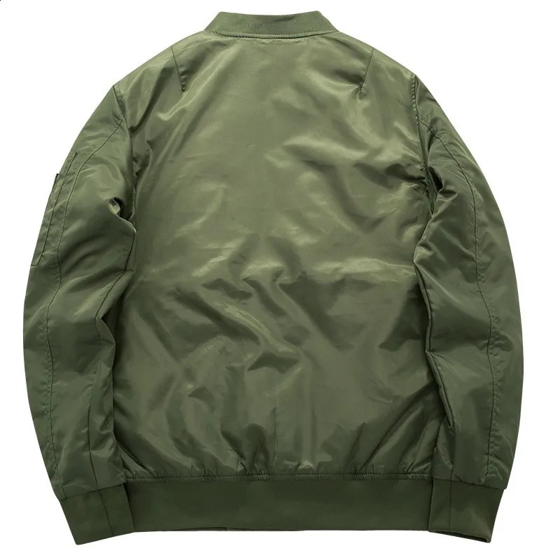 Fashion Mens Casual Zipper Baseball Jacket Large Size Men MA1 Flight Pilot Bomber Male Overcoat Plus 8XL 240924