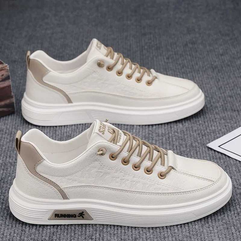 Mens Casual Shoes Fashion PU Leather Loafers Comfortable Flats Lightweight Platform Sneakers Outdoor Walking Leisure Shoes Men M240925