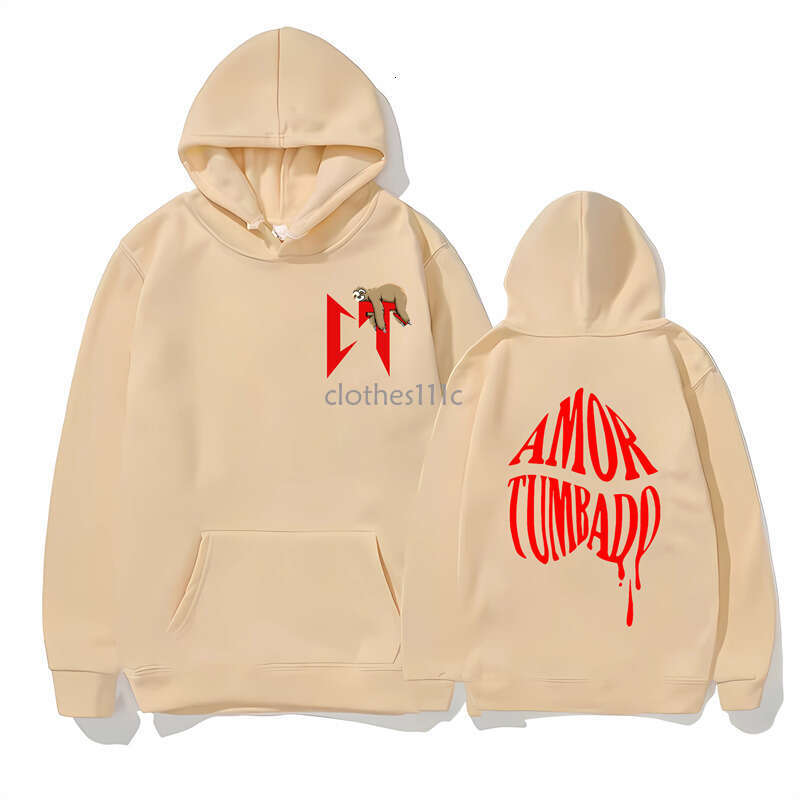 2024 Hottest CT Sloth Printed Corridos Tumbados Men Women Natanael Cano Clothing Hoodies New Design Street Style Hoodie