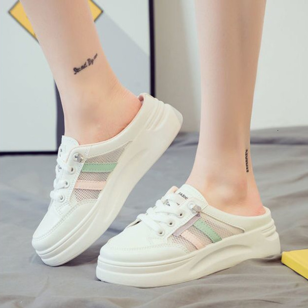 2024 New Designer Double Color Lace Platform Women's Girls' Walking Casual Shoes