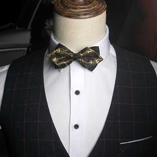 Mens bow red dot black and gold fashion party mens and girls boys bow childrens wedding Y240925
