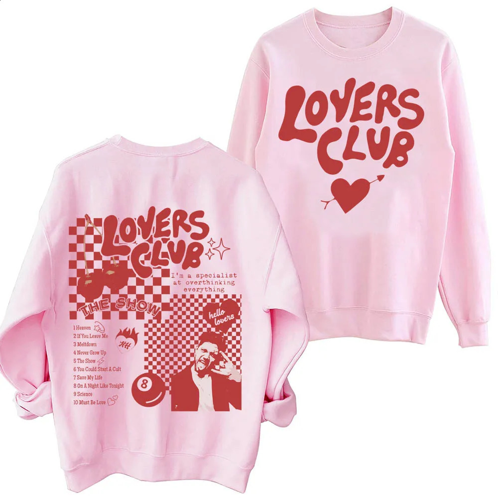 Lovers Club Niall Horan The Show Live On Tour Sweatshirt Man Woman Harajuku Round Neck Long Sleeve Oversized Sweatshirts 240925