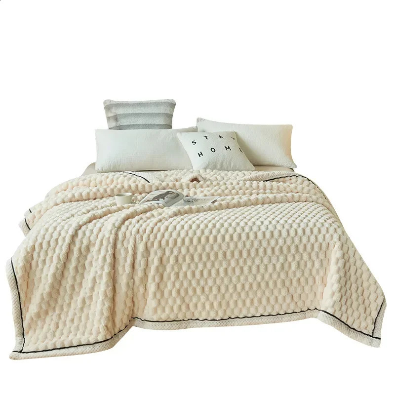 Coral velvet blanket air-conditioned sofa single blanket small blanket Farley sofa ww 241008